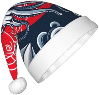 Augenstern Christmas Hat Squid Blessing Japan Santa Hat Unisex