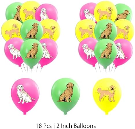 Golden Retriever Birthday Decorations Set