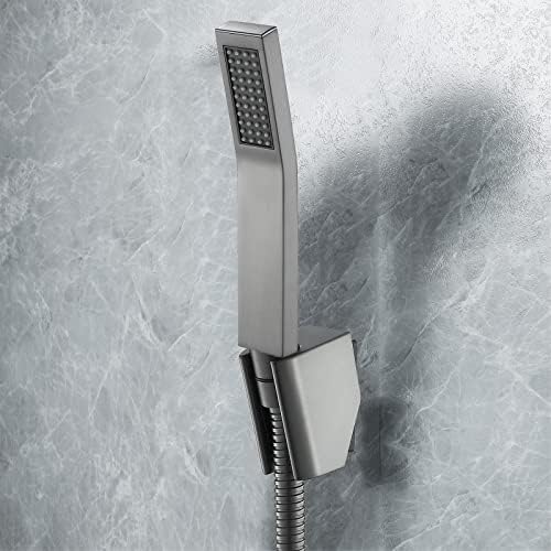 UWEREBFM Brass Handheld Shower Head Set with Hose and Bracket