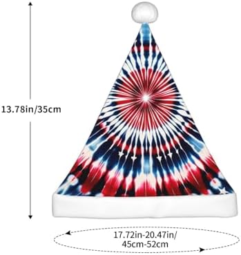 Augenstern Christmas Hat Blue Red Tie Dye Santa Hat Unisex