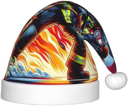 Augenstern Christmas Hat Fire Fighter Hero Santa Hat Unisex