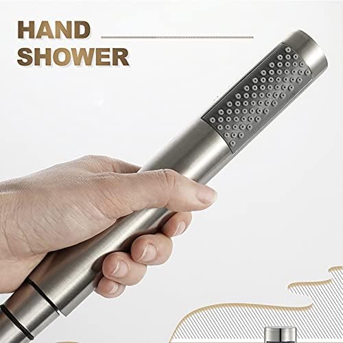 High Pressure Chrome Handheld Shower Head with 492ft Hose and ABS Bracket