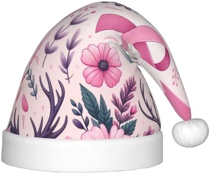 Augenstern Christmas Hat with Breast Cancer Awareness Ribbon