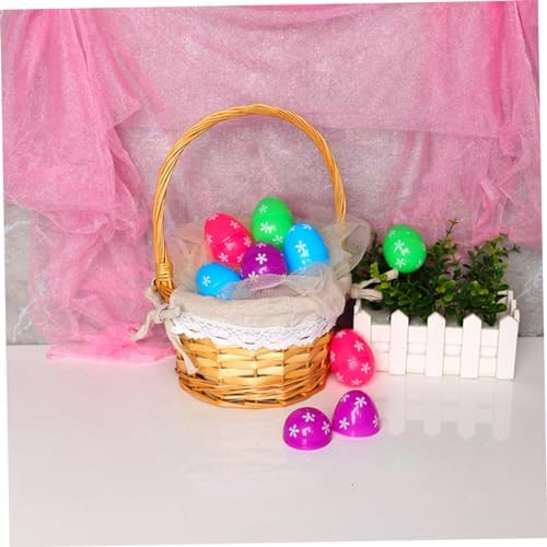 Toyvian 48Pcs Easter Eggs Fillable Plaything