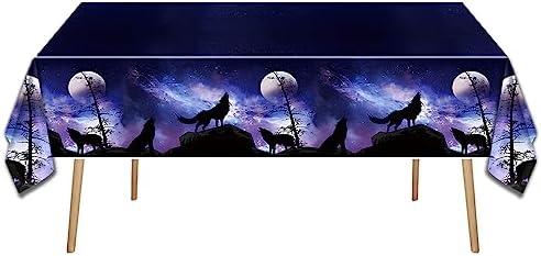 OULUN Wolf Birthday Party Plate Set 20Pcs