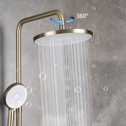 Brushed Gold Handheld Shower Head Set with 150cm Hose