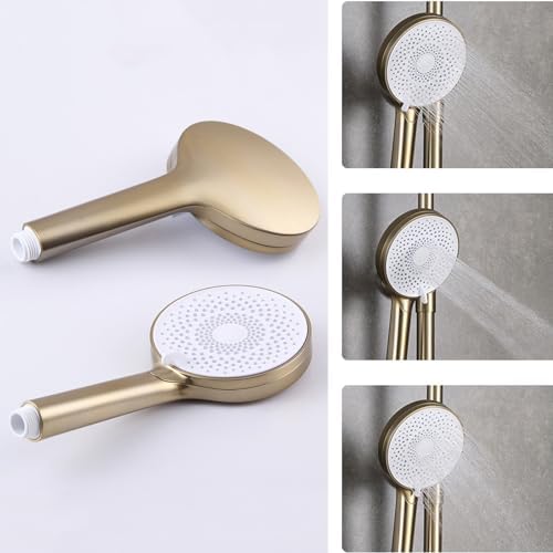 Brushed Gold Handheld Shower Head Set with 150cm Hose