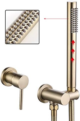 Brass Handheld Shower Head with Silicone Nozzle