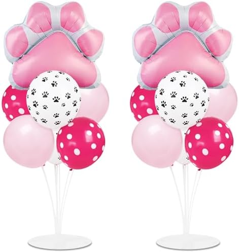 Dog Paw Party Balloons Stand Kit 2 Sets