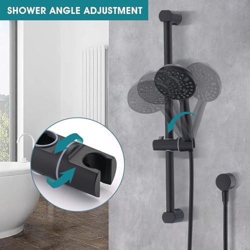 Localand Hand Shower with Slide Bar and 10 Settings