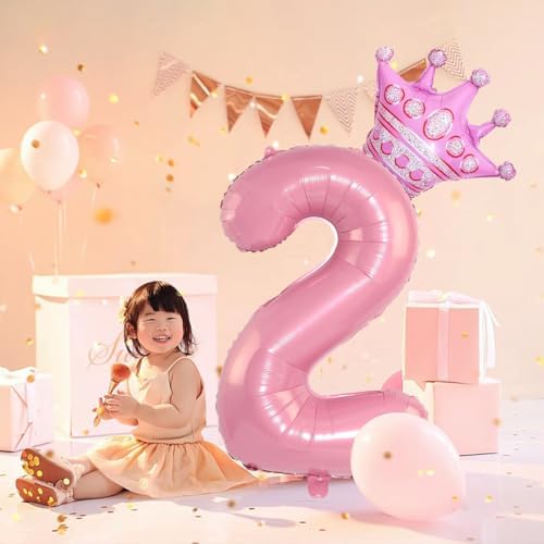 40 Inch Pink Crown Balloons for 22th Birthday