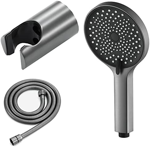 Gray Handheld Shower Head Set with 3 Spray Settings