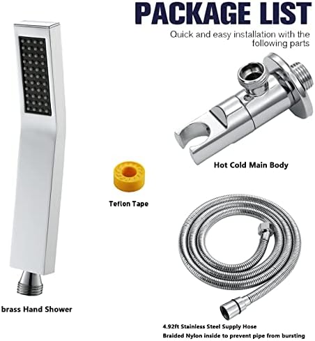Chrome Handheld Showerhead Set with 15M Hose