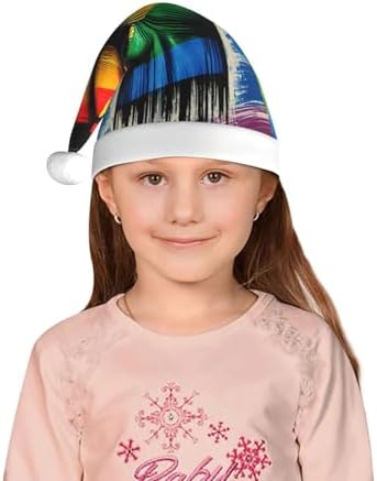 Augenstern Christmas Hat Gay Pride Rainbow Santa Hat Unisex