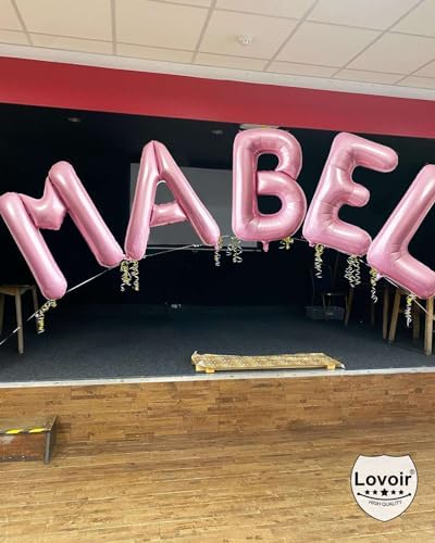 Lovoir 40 Inch Pastel Pink Letter A Balloons
