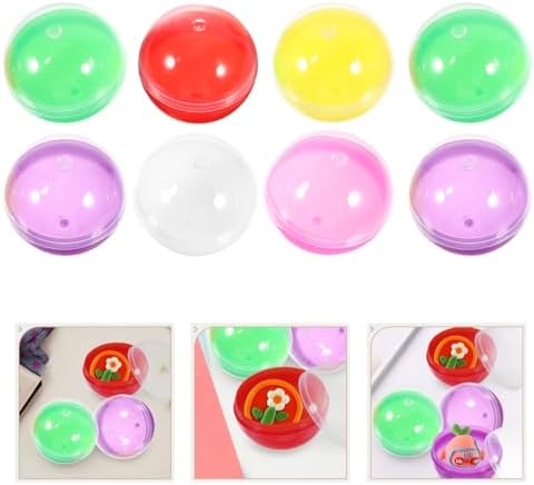 IMIKEYA 50pcs Clear Fillable Gumball Machine Capsules
