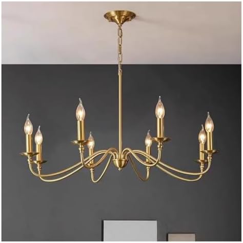 Modern Golden Candle Chandelier Pendant Light for Home Decor