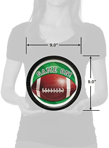 American Greetings Football Party Plates 36 Count