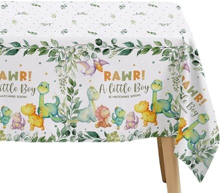 Dinosaur Baby Boy Shower Tablecloth 3 Pack