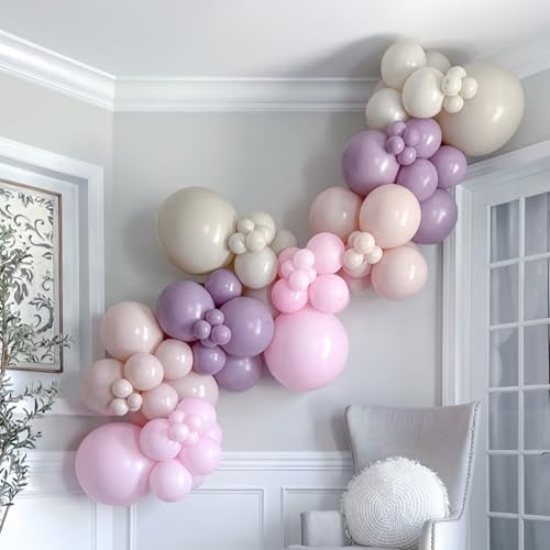 Dusty Purple Balloons 5 Inch 60pcs for Party Decorations