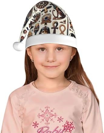 Christmas Hat with Ancient Egypt Art Santa Hat for Kids
