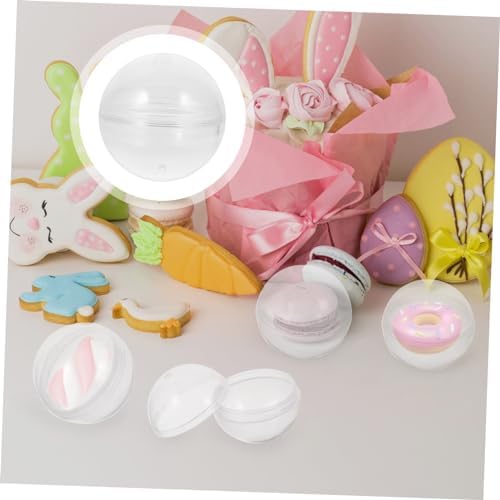 10pcs Transparent Round Refillable Capsules for Party Favors and Easter Celebrations