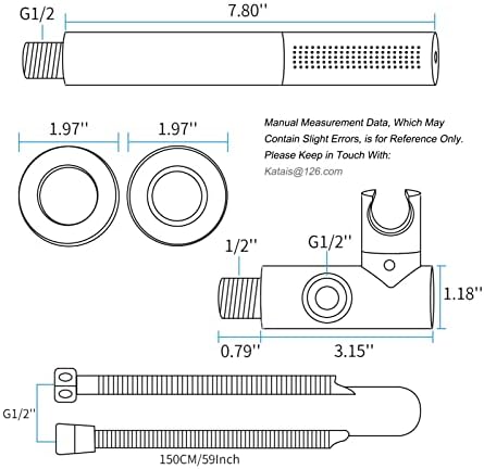 Brushed Nickel Dual Mode Handheld Shower Head Set