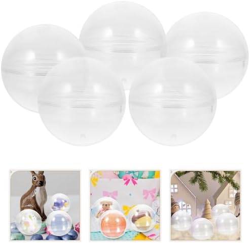 HOMSFOU 10pcs Clear Plastic Party Favor Container