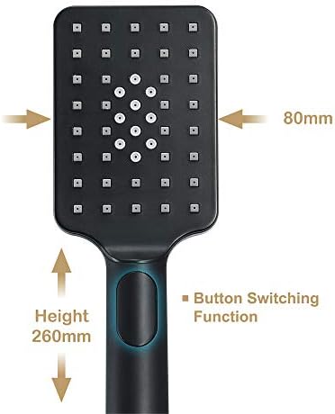 UWEREBFM Universal Shower Head with 3 Spray Modes