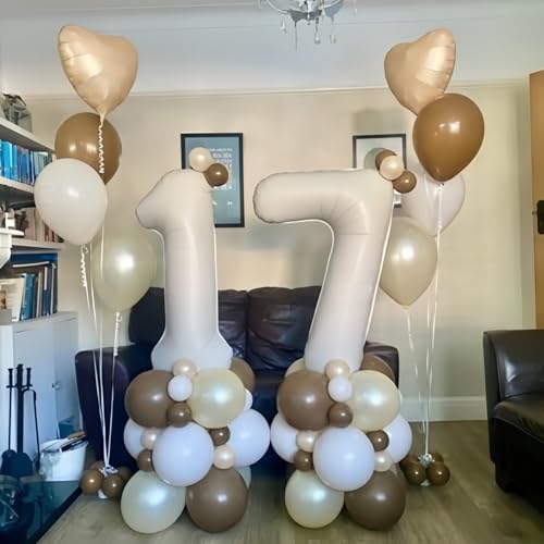 Govpy Cream 26 Balloons Set for Birthday Party Decoration