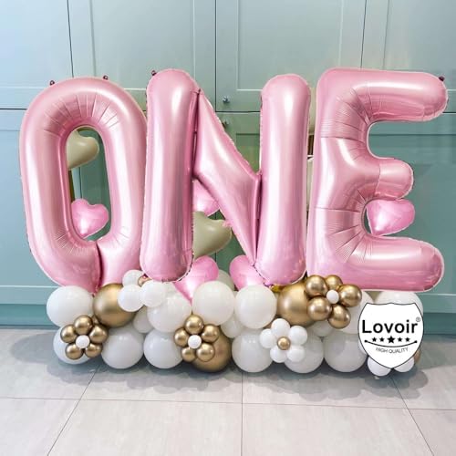 Lovoir 40 Inch Pastel Pink Letter A Balloons