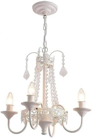 K9 Crystal Mini French Chandelier 4 Light Candle White