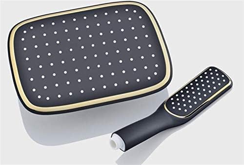 Black Gold Handheld Rain Shower Head with Durable Hanger