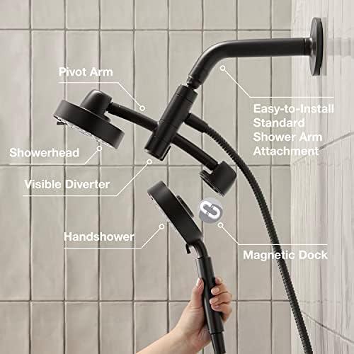 KOHLER 23219-BN Purist 2-in-1 Shower Combo with Pause Feature