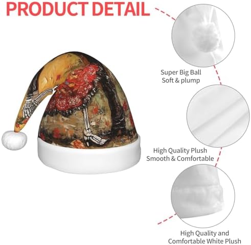 Augenstern Christmas Hat Skeletons Dancing In Street Santa Hat Unisex
