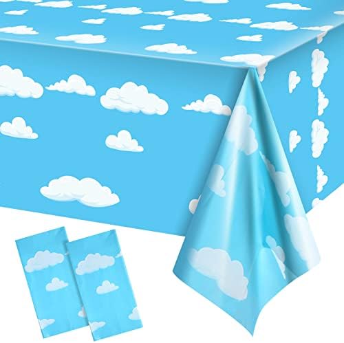 Tatuo Blue Sky White Clouds Party Table Cover