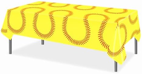 Lide Road Softball Party Tablecloths 54x87 Inches 2 Pcs