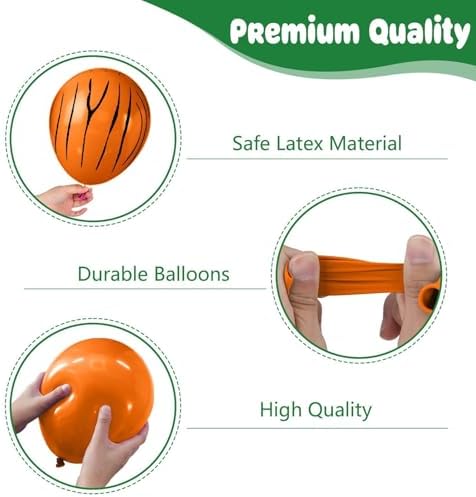 Jungle Safari Balloons 50PCS 12 Inch Decor Set