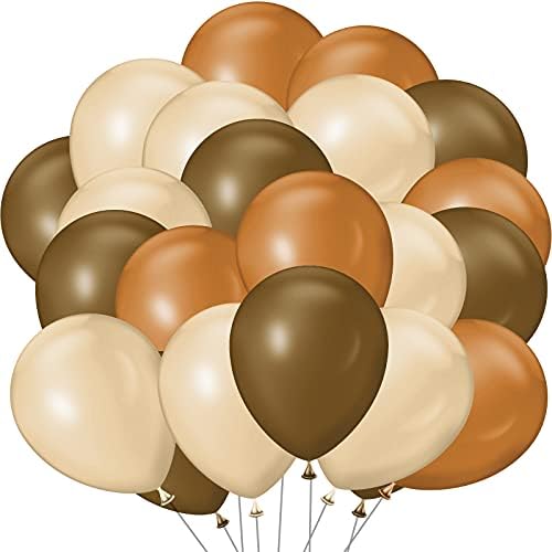 Chalyna 120 Pcs 5 Inch Brown Balloons Party Decorations