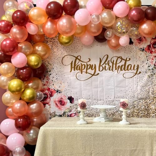 Rose Gold Balloon Set 12 Inch 35 Pcs Party Decorations
