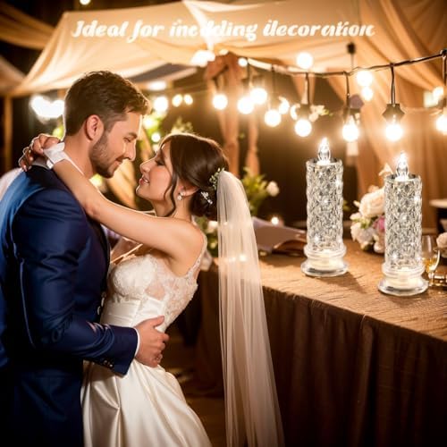SupBri Rose Shadow LED Flameless Candles 6PCS