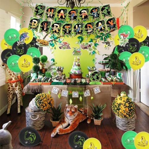 Reptile Birthday Party Decor Set