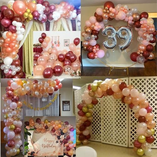 Rose Gold Balloon Set 12 Inch 35 Pcs Party Decorations
