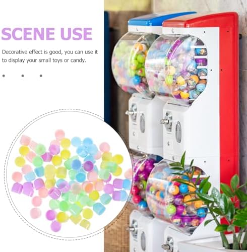 Abaodam Gumball Machine Capsules 50PCS 32x47mm Clear Plastic Balls