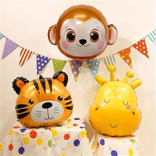 9pcs Farm Animal Foil Balloons for Parties