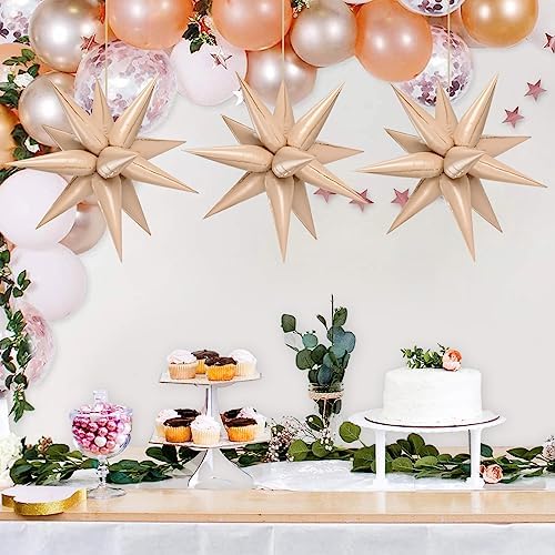 72 PCS Caramel Star Balloons for Party Decorations