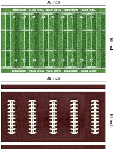 4 Pack Football Party Decorations Tablecloth