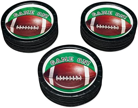 American Greetings Football Party Plates 36 Count