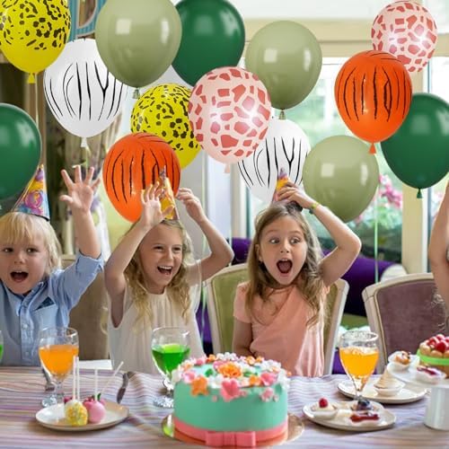 12 Inch Jungle Safari Balloons Set for Party Decorations