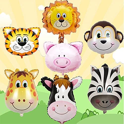 10PCS Giant Animal Balloons Set for Birthday Party Decorations